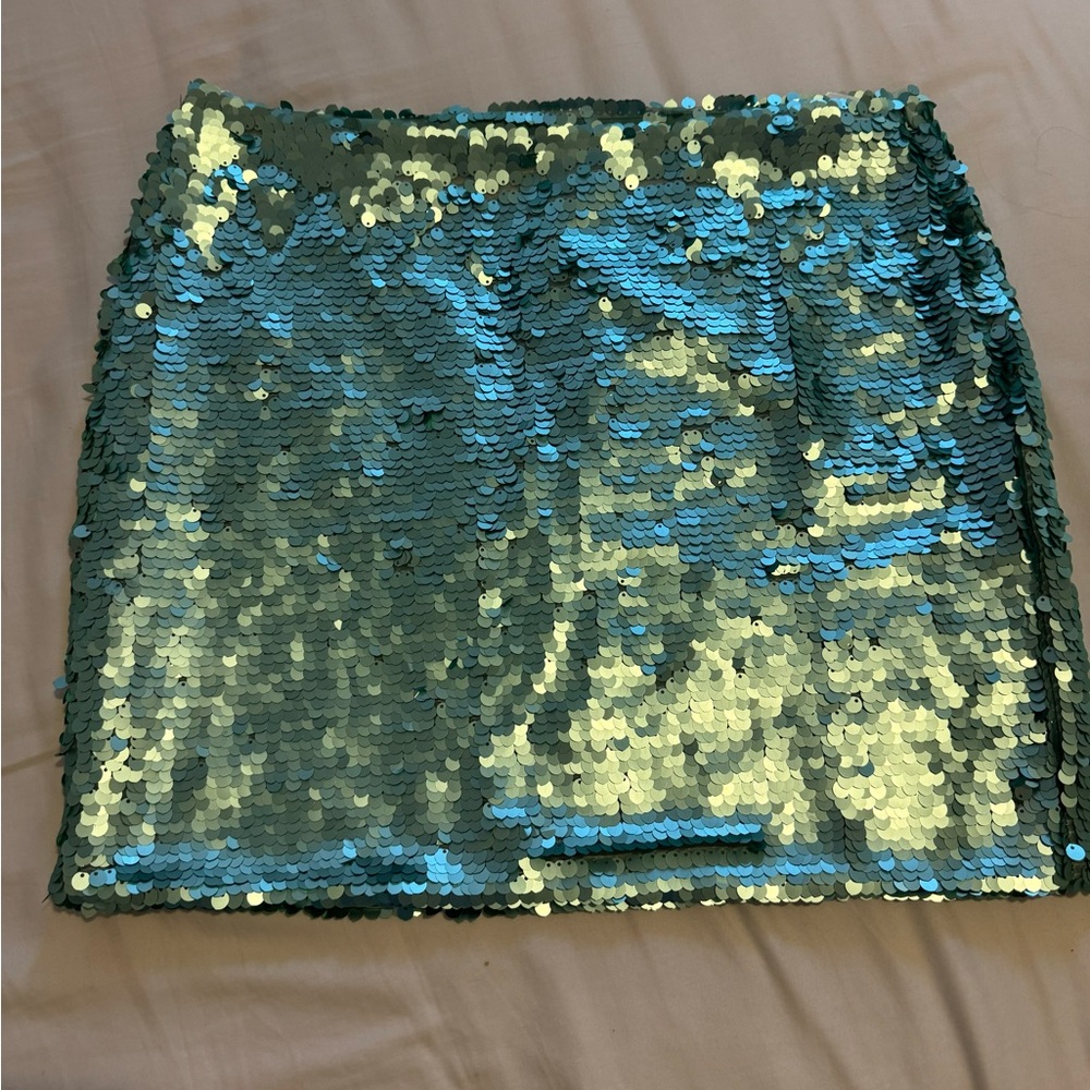 Anthropologie Sequin Mini Skirt